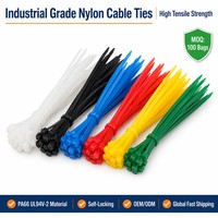 Attaches en plastique de 2,5 mm, 3,6 mm, 4,8 mm, multicolores, autobloquantes, flexibles, en nylon, écologiques, pour câbles 94V-2, fabriquées en Chine