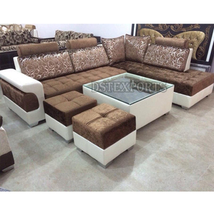 ชุดโซฟาห้องนั่งเล่นทำจากไม้ดีไซน์ใหม่ล่าสุดอพาร์ทเมนต์/ ห้องวาดแบนหนังแท้เฟอร์นิเจอร์สั่งทำ - Product Image 3