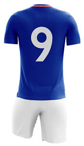 Uniforme de football en polyester de haute qualité, hauts de chemise et pantalons imprimés avec logo personnalisé, survêtement de football à quantité minimale de commande bas - Product Image 3