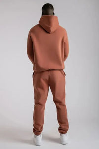 ชุดเซ็ตเสื้อฮู้ดดี้และกางเกงวอร์มสตรีทแวร์ผู้ชาย ทรงปกติ ผ้าคอตตอน 100% หนานุ่ม รับสั่งทำได้ - Product Image 2