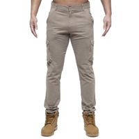 Offre Spéciale pantalon de plein air cargo personnalisé pour hommes grande taille dernière conception en coton respirant décontracté plat avant Cordura technologie