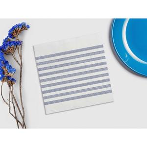 Tovaglioli Blu 40x40cm con Stampa Marino in Bambutex Naturale - 600 Pezzi - B2B - Product Image 1