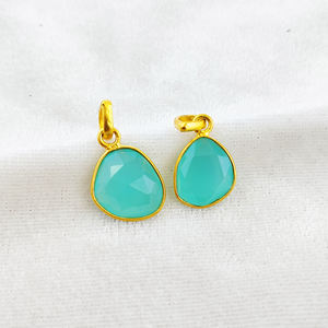 Colgante de forma irregular de Gema Natural, Plata de Ley 925, oro, Vermeil, joyería de piedras preciosas, para fabricación de pendientes y collar - Product Image 5