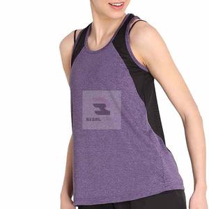 Camisetas sin mangas de gimnasio de alta calidad para mujer Ropa de gimnasio con logotipo personalizado transpirable y sin costuras para yoga - Product Image 2
