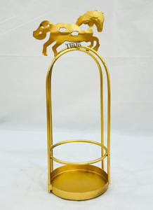 Candelero de Metal rústico de caballo dorado para decoración del hogar para chimenea, manto, Patio, mesa de fiesta de Navidad, decoraciones para festivales - Product Image 2