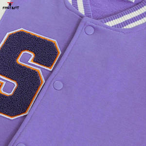 Chaqueta de bombardero de invierno informal Chaqueta bordada Chaqueta universitaria Chaqueta de béisbol universitaria de invierno personalizada para hombres - Product Image 5