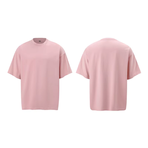 Venta al por mayor 100% puro algodón camiseta logotipo personalizado impreso media manga cuadrado de gran tamaño 250 gramos pesado Boxy Fit estilo Suelto - Product Image 3