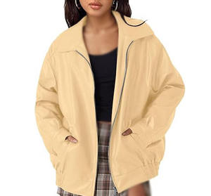 Vestes bomber en cuir de vache véritable pour femmes, taille XL, couleur kaki, de haute qualité, écologiques, vente en gros, logo personnalisé OEM - Product Image 1