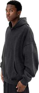 Sudaderas con capucha informales de invierno para hombre, color sólido, ajuste Regular, 100% algodón, forro polar, respetuoso con el medio ambiente, transpirable, de alta calidad - Product Image 6