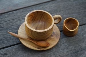 Handmade Rustic Wooden <b>Beer</b> Mug Tankard Natural Wood Antique <b>Barrel</b> Coffee Tea Cup Brown Home Decorative Christmas Occasion - Product Image 6