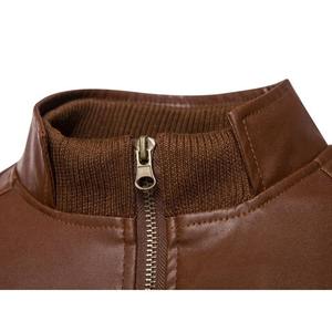 Blouson en cuir de mouton véritable Blouson en cuir de moto pour homme Blouson en cuir multicolore pour homme - Product Image 5
