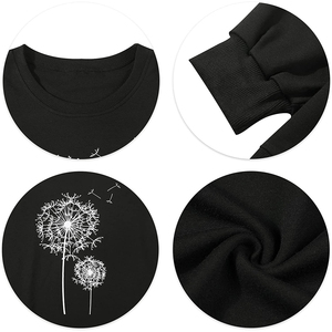 เสื้อสเวตเตอร์มีฮู้ดโอเวอร์ไซส์ของผู้หญิงผ้าคอตตอน100% ดีไซน์ใหม่มีกระเป๋า - Product Image 5