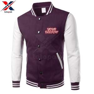 Chaqueta Universitaria de Invierno para Hombre, Resistente al Viento, 100% Algodón, Mangas Regulares, Diseño de Logotipo Bordado Personalizado, Estilo Universitario, de Fábrica - Product Image 6