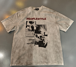 Wholesale Custom Streetwear 100% Cotton DTG Printing Oversized T-shirt Vintage Acid Wash <b>Spray</b> Dirty Boxy T-shirt for Men - Product Image 1