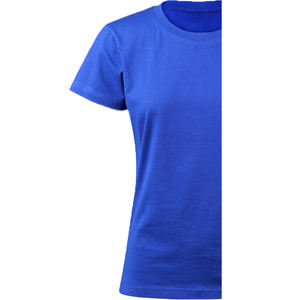 Nouveau T-shirt personnalisé pour femme, col rond, manches courtes, uni, anti-rides, en polaire écologique, gaufré et brodé - Product Image 6