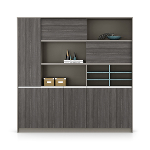 grey office cabinet wooden file cabinet <b>large</b> storage office furniture modern filing cabinet grey wooden cupboard office do - Product Image 3