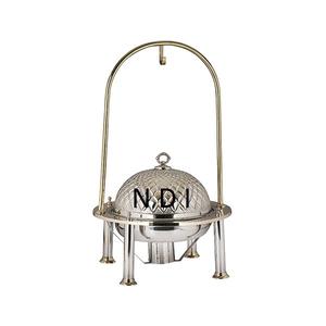 Plato de frotamiento de acero inoxidable de diseño moderno 4L Catering Buffet Server Plato de cazuelas pulido brillante - Product Image 1