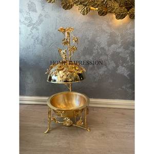 จานอุ่นอาหารทำจากอลูมิเนียมเกรดสูงออกแบบให้ดูสะดุดตาอาหารชุบทองสำหรับโรงแรมและร้านอาหาร - Product Image 1