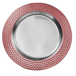 New Arrival Looking Stainless Steel Charger <b>Plates</b> Dish Dinner Table <b>Plate</b> Food Server <b>Pink</b> Charger <b>Plates</b> Tabletop - Product Image 6