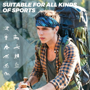 Bandeau de sport, bandeau de course à pied, bandeau de fitness, bandeau élastique pour le cyclisme, le yoga, la salle de sport, foulard de tête, bandeaux de cheveux pour le vélo, le tennis, la salle de sport - Product Image 3