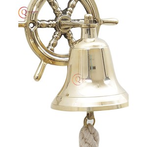 Campanas colgantes de pared de Navidad hechas a mano tradicionales para fiestas y fiestas aspecto impresionante campanas de Metal Vintage decoración del hotel del hogar - Product Image 4