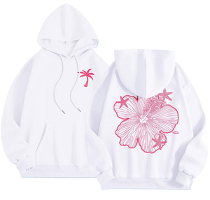 OEM moda mujer sudaderas con capucha de moda y de moda suelta Ajuste de alta calidad azul marino sudadera al por mayor personalizada mujer sudadera - Product Image 2