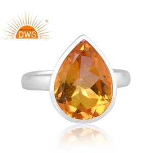 Último diseño de plata esterlina fina Bio morganita doblete cuarzo piedra preciosa anillo apilable fabricante de joyería personalizada - Product Image 3