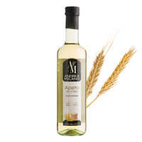 Vinaigre de riz liquide fermenté non filtré Andrea Milano Made in Italy, bouteille en verre de 500 ml, en vrac, 100% naturel, durée de conservation de 5 ans