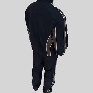 Conjunto Deportivo Informal Personalizado, Chaqueta Cortavientos, Pantalones Deportivos, Diseño Cargo, Personaliza Tu Propio Conjunto Deportivo de Poliéster para Hombre - Product Image 6