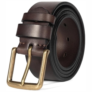 New 2025 Men's Genuine Leather <b>Belt</b> , Leather <b>Belts</b> for <b>Work</b> Business Casual - Product Image 1