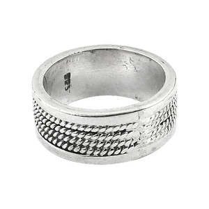 925 Sterling Silver Cluster <b>Ring</b> for <b>Women</b> Vintage Geometric Pattern with Gold Plating Pearl <b>Set</b> in Bezel Setting Gift Jewelry - Product Image 1