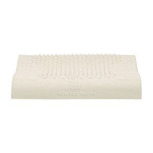 Oreiller de lit en latex ondulé ignifuge toutes saisons, rafraîchissant, à motif géométrique, pour soutien du cou et massage - Product Image 2