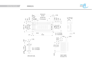 โมดูลจอแสดงผล LCD แบบตัวอักษร 8*2 ชนิด COB พร้อมประสิทธิภาพที่ยอดเยี่ยม - Product Image 4