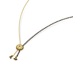 Collar Mangalsutra Moderno de Oro Amarillo para Mujer - Product Image 3
