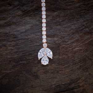 Colgante Tradicional Indio Chapado en Oro de 14K con Zirconia, Intrincado y Coleccionable, Modelo 140463 - Product Image 1