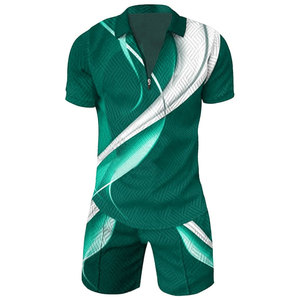 ชุดเซ็ตเสื้อผ้าผู้ชายแฟชั่นใหม่ สไตล์ไฮสตรีท พิมพ์ลายแบบซับลิเมชั่น ระบายอากาศได้ดี ผลิตจากโพลีเอสเตอร์ 100% รับผลิตตามแบบ OEM - Product Image 4