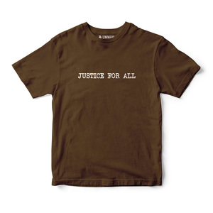 T-shirt Street Style Justice for All en Jersey 100% Coton 200 Grammes, Motif Uni, Personnalisable, Numéro de Modèle, Caractéristiques Compressées - Product Image 1