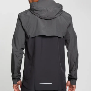 Trajes deportivos cortavientos para hombre con logotipo personalizado, chaqueta cortavientos de dos piezas y pantalones de chándal, conjunto de chándal cortavientos de nailon - Product Image 4