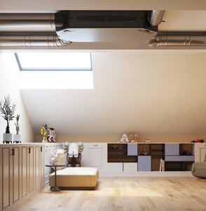 Système de récupération de chaleur (VRH) mural ultra-mince A+ à haut rendement énergétique pour applications industrielles, résidentielles et commerciales, idéal pour salles de bain et ateliers - Product Image 2