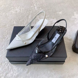 Zapatos de Tacón Bajo con Encaje para Mujer JC MIRA, Nuevos Zapatos de Tacón Alto Elegantes para Primavera/Verano 2026 - Product Image 1