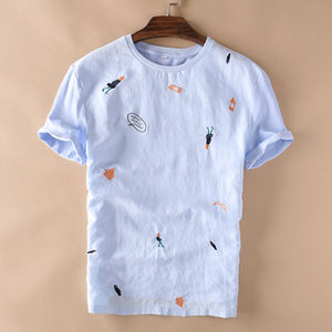 Haute qualité 2025 nouveau sur mesure 200 Gsm lavable coton Golf chemise T-Shirt personnalisé imprimé pour hommes vêtements d'été populaires - Product Image 5