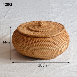Cesta de Almacenamiento de Ratán, Bandeja de Almacenamiento Tejida, Caja de Almacenamiento Hecha a Mano, Ecológica, Natural, Decoración del Hogar, Venta al por Mayor desde Vietnam - Product Image 4