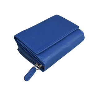 Monedero de cuero genuino para hombre de buena calidad Unisex con bolsillo con cremallera llavero anillo tarjeta billetera diseño de moda famoso - Product Image 5