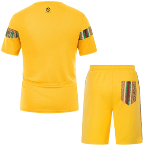 Hot Selling Summer Printed Graphic Men <b>T</b> <b>Shirts</b> and Short 2 Piece Sets Acid Wash Men's <b>Suits</b> Set - Product Image 2