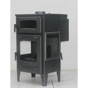 Estufa de Pellets Moderna Independiente DORELLO SOBA MF100, Chimenea de Hierro Fundido para Calefacción de Sala de Estar, Modelo con Vidrio Lateral - Product Image 3