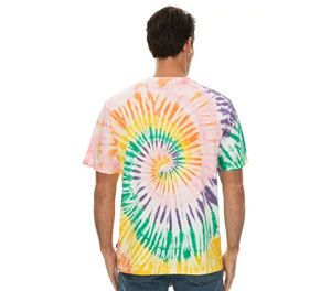 Unisex <b>Tie</b> <b>Dye</b> T <b>Shirt</b> Regular Fit Cotton Handmade Swirl Pattern Casual Streetwear Top for Brands - Product Image 2