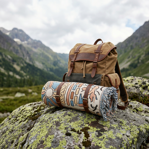 HYUGA High Quality Durable Compact Cotton <b>Camping</b> Beach Blanket Portable Comfortable <b>Sofa</b> Sleeping Pad Lightweight Picnics - Product Image 2