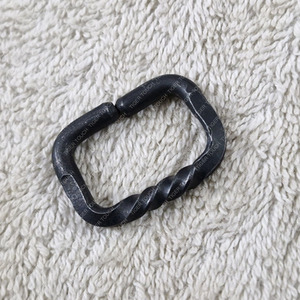 Hebillas de cinturón de La Edad Oscura Medieval vikinga, accesorio de cierre de doble cara forjado a mano, modelo de armadura de acero de placa de cobre TT-5481 - Product Image 1