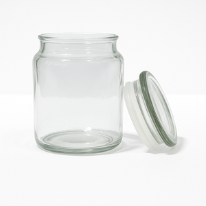 Tarro de vidrio Mason en relieve con tapa de metal almacenamiento hermético para uso doméstico perfecto para recetas de aperitivos - Product Image 5