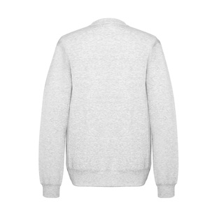 Vente en gros de sweatshirts 100% coton imprimés personnalisés pour hommes épaules tombantes doublées surdimensionnés col rond manches longues côtes manchette pour l'hiver - Product Image 4